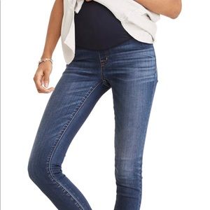 Madewell Maternity Skinny Jeans, Danny Wash, Size 26